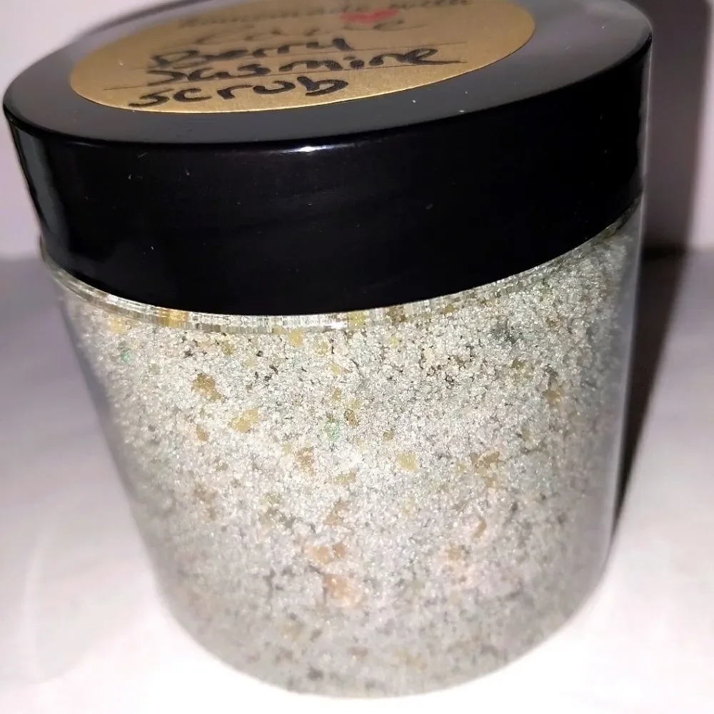 Hand crafted Berry Jasmine Emulsified Sugar Scrub 6oz